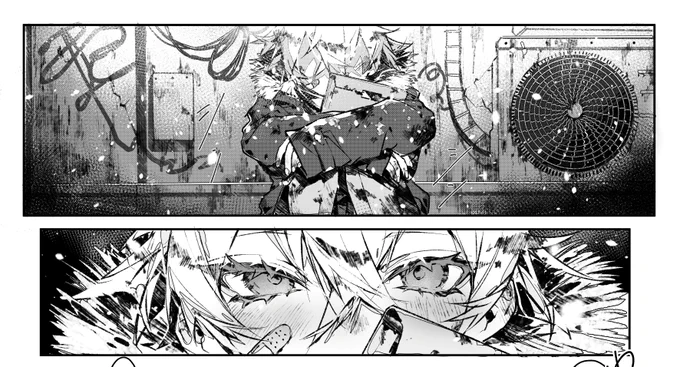 漫画超がんばって描いてるけど、自分にしてはページ数多い(当社比)の描いてて、一向に終わる気配が見えないので、終わるように応援しててくれの制作過程🥺🥺 