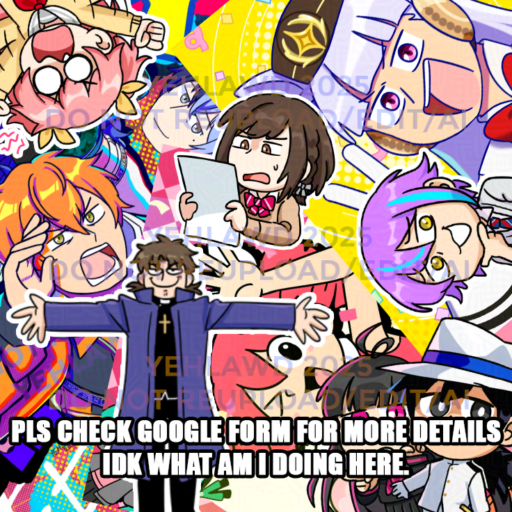 Yehlawd's tweet image. Comic Fiesta 2025 Early Pre0rder is now 0pen! Adding just a few merch that needed to place order early. You only have 7 days left to decide or regret forever and ever! (looks at GUDAGUDA charms) #comicfiesta2025 #comicfiesta #CF2025

 Please check reply for the g form l1nk!