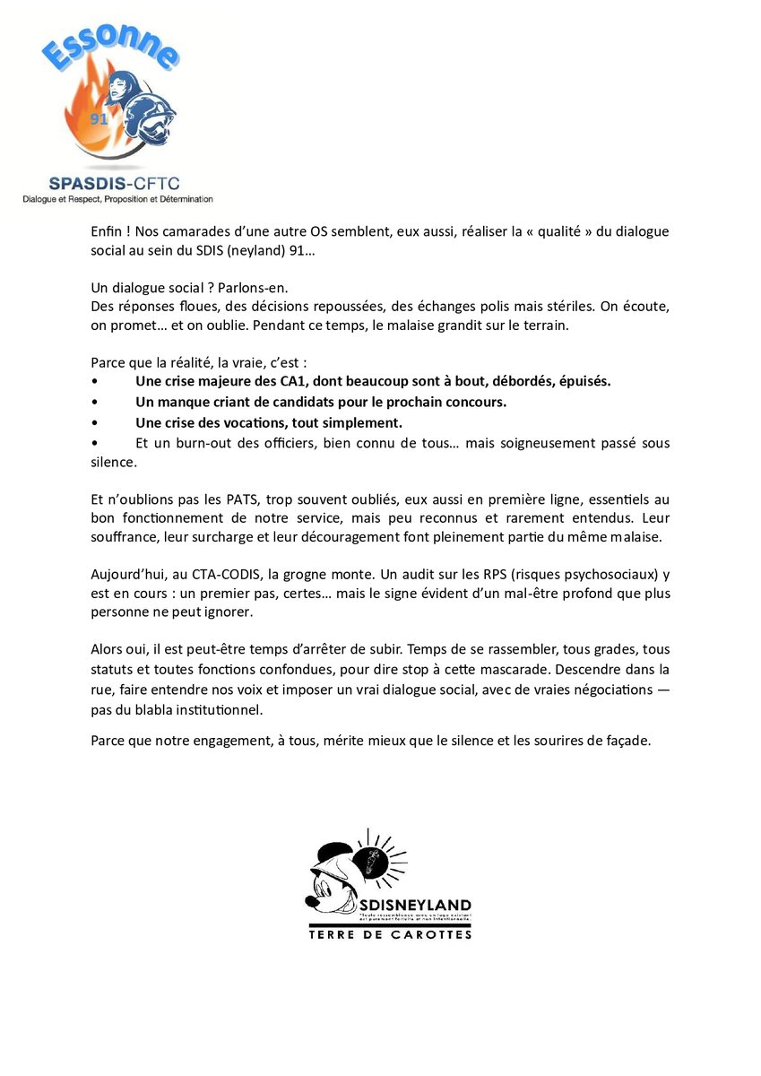 pompiers_cftc's tweet image. 🛑Après le #SPASDIS Mayenne, c&apos;est maintenant au tour du SPASDIS Essonne de tirer la sonnette d&apos;alarme. Qui sera le prochain ?  🤔😤😫
#SDIS #pompiers #PATS #DGSCGC #securitecivile #CFTC