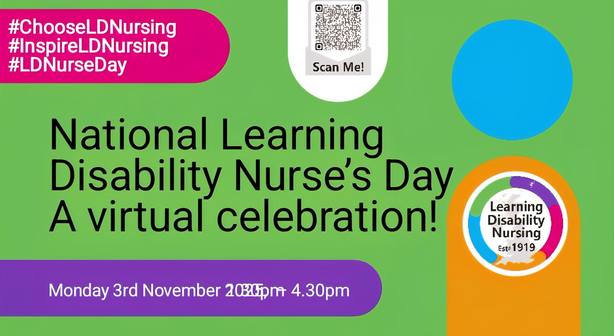 A virtual celebration of National Learning Disability Nurse Day! Details ⬇️