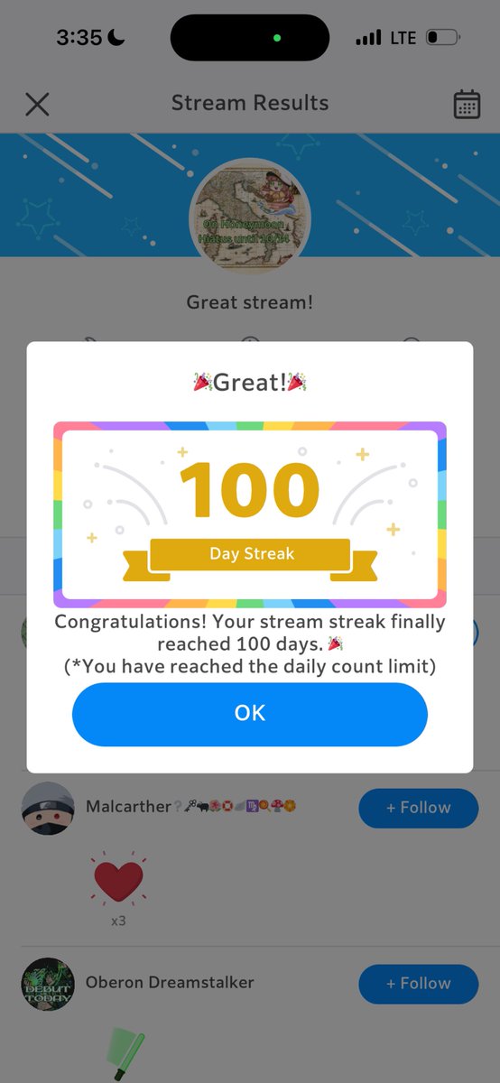🎉🎉Literally had to stream while boarding a plane in Nice but we did it guys!!!!!! 🎉🎉 Thanks so much - I couldn’t have done it without you ❤️ 

Now onto 365 in a row??
