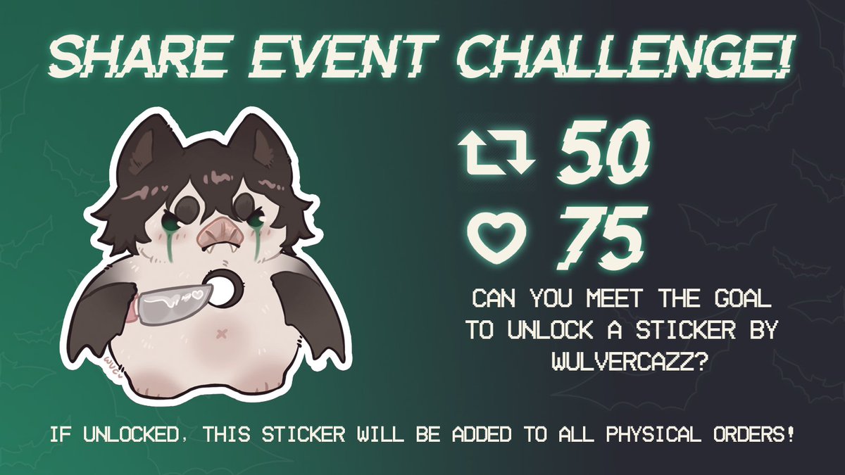 💚Sticker Share Event💚
What’s this? A little murder bat made by @wulvercazz ? 50 reblogs and 75 likes will see this cutie added to all physical orders! #bleach #ulquiorra 
Get your own today here - ulquiorrazine.bigcartel.com