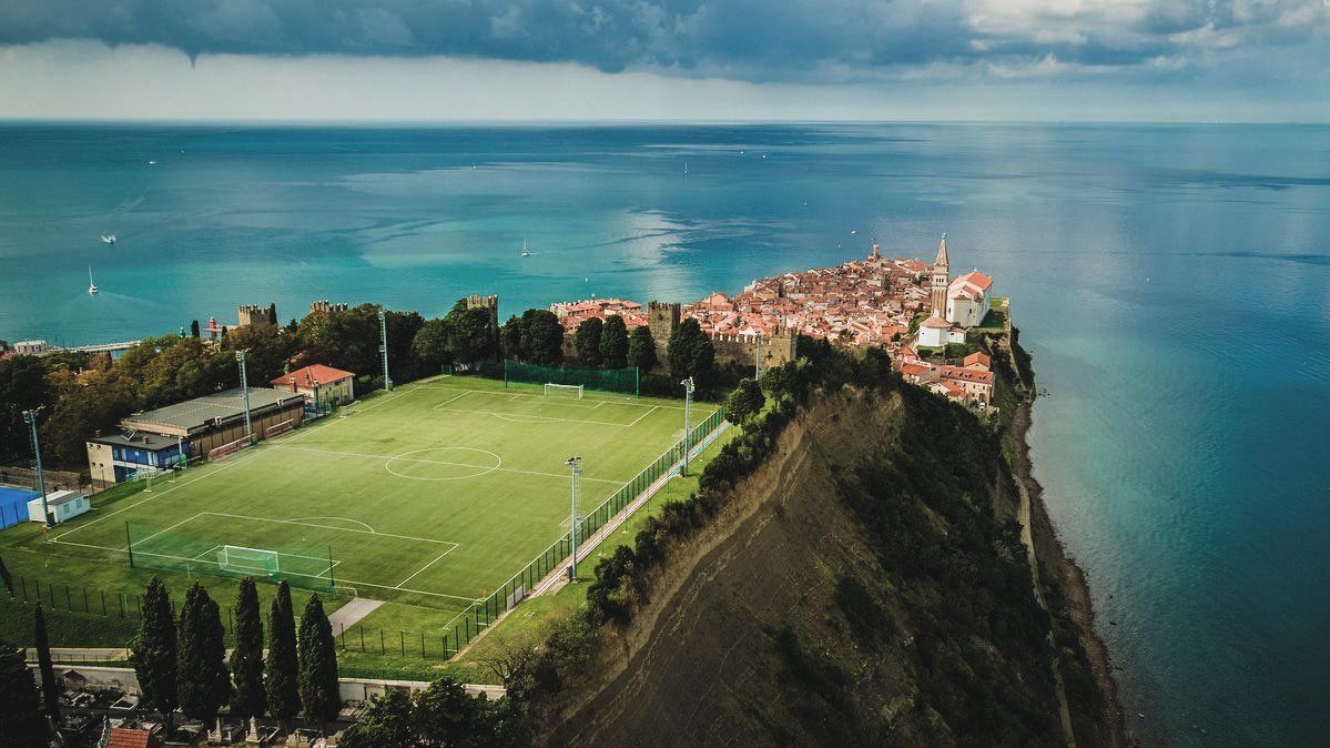 Campos de fútbol.

Piran, Eslovenia.