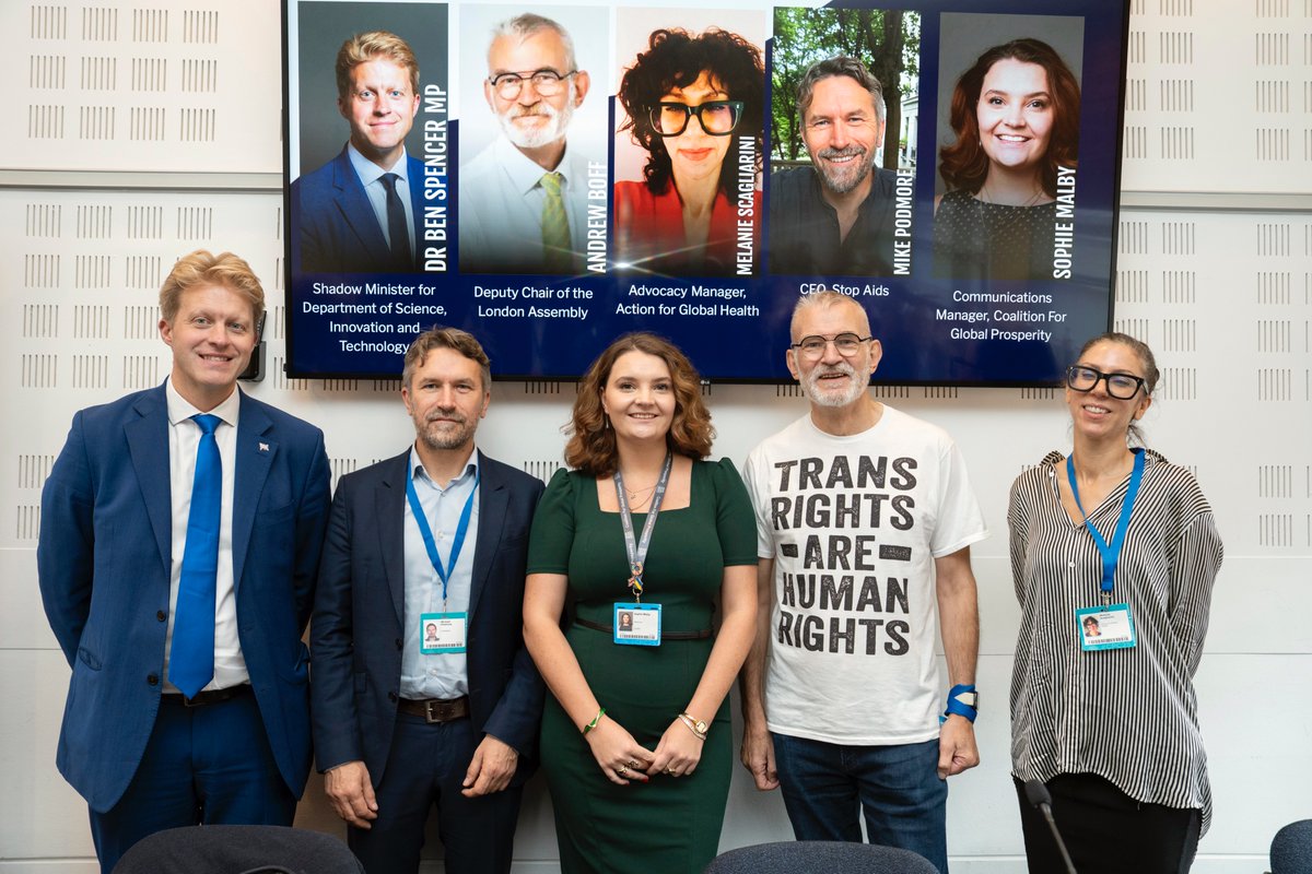 LGBT+ Conservatives (@lgbtcons) on Twitter photo "No One Left Behind: Funding the Final Fight to End HIV by 2030", a joint event with @britainleads and <a href="/DrBenSpencer/">Dr Ben Spencer</a>, <a href="/AndrewBoff/">Andrew Boff</a>, <a href="/sophie_mzy/">Sophie Malby</a>, <a href="/MichaelPodmore/">Mike Podmore</a> and Melanie Scagliarini.
Both the Tories and US Republicans (PEPFAR) have proud legacies, but challenges remain ahead. "No One Left Behind: Funding the Final Fight to End HIV by 2030", a joint event with @britainleads and <a href="/DrBenSpencer/">Dr Ben Spencer</a>, <a href="/AndrewBoff/">Andrew Boff</a>, <a href="/sophie_mzy/">Sophie Malby</a>, <a href="/MichaelPodmore/">Mike Podmore</a> and Melanie Scagliarini.
Both the Tories and US Republicans (PEPFAR) have proud legacies, but challenges remain ahead.