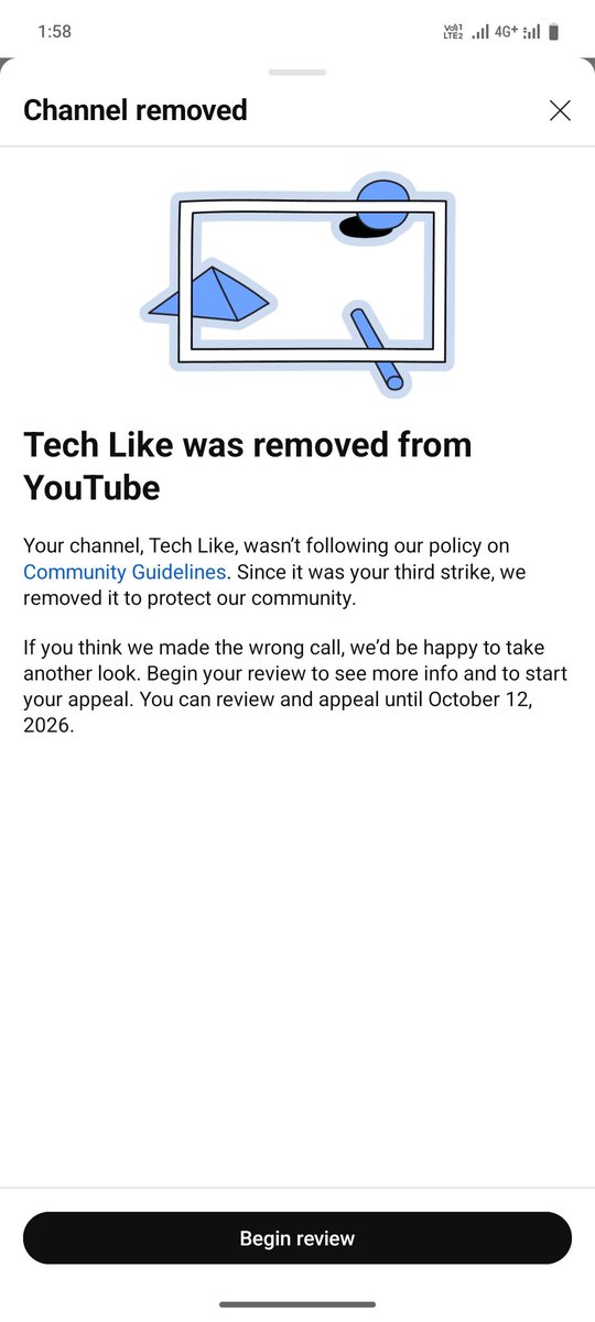 techlike9's tweet photo. Hi @TeamYouTube 🙏  
My channel "Tech Like" with 28K subscribers was terminated.  
I built it with 4–5 years of hard work and dedication. I never violated any rule intentionally.
Please review my case once more — it means everything to me.❤️
Channel link:[https://t.co/lSC1M09SPH] https://t.co/NLuvk1TzHu