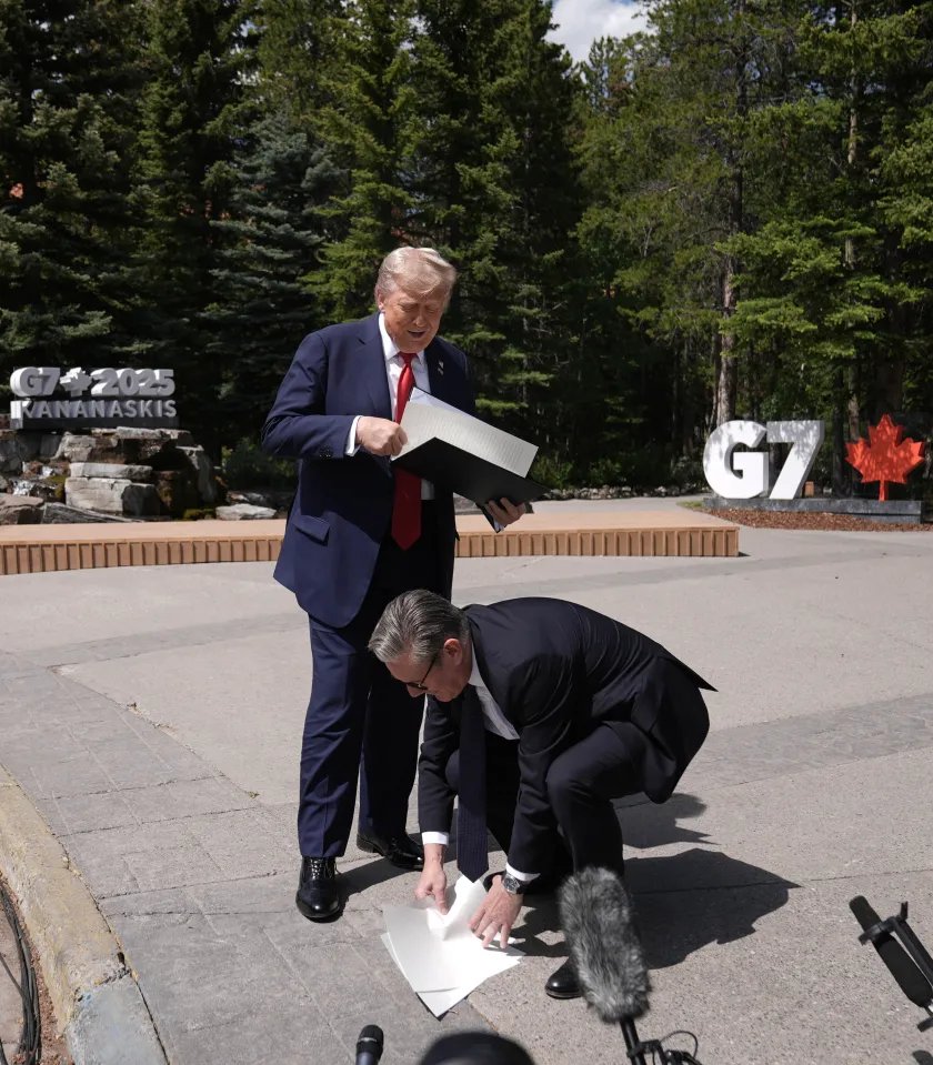 It won't do you any good, you know, you snivelling little coward. The Trumpian international far right will smash you anyway. And Trump will be looking just to how much he makes out of your surrender of Britain to his interests. Impotent.