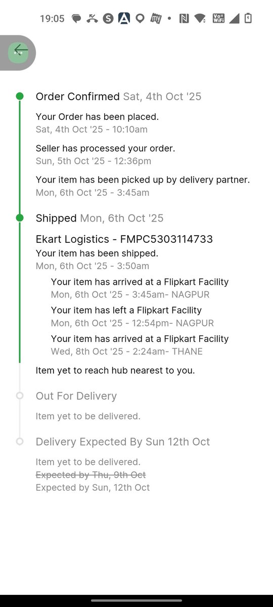 ShreehariShast1's tweet photo. Where is my product which was reached on 8th in the nearby hub and undelivered till now.....
8oct\11 oct and now?? https://t.co/ct0PNSnq02