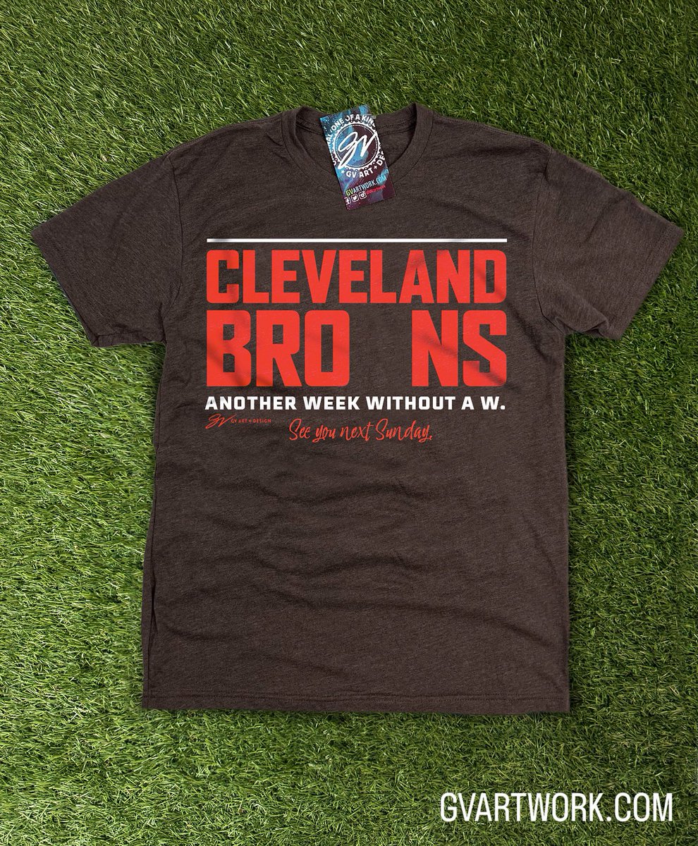 Another week without a W. 😢 

Cleveland Football fans know this feeling all too well and we deserve better. 

Our new Cleveland BRO_NS shirt is available online now. And like this shirt says.. See you next Sunday. 🤬🤬🤬

gvartwork.com/products/anoth…