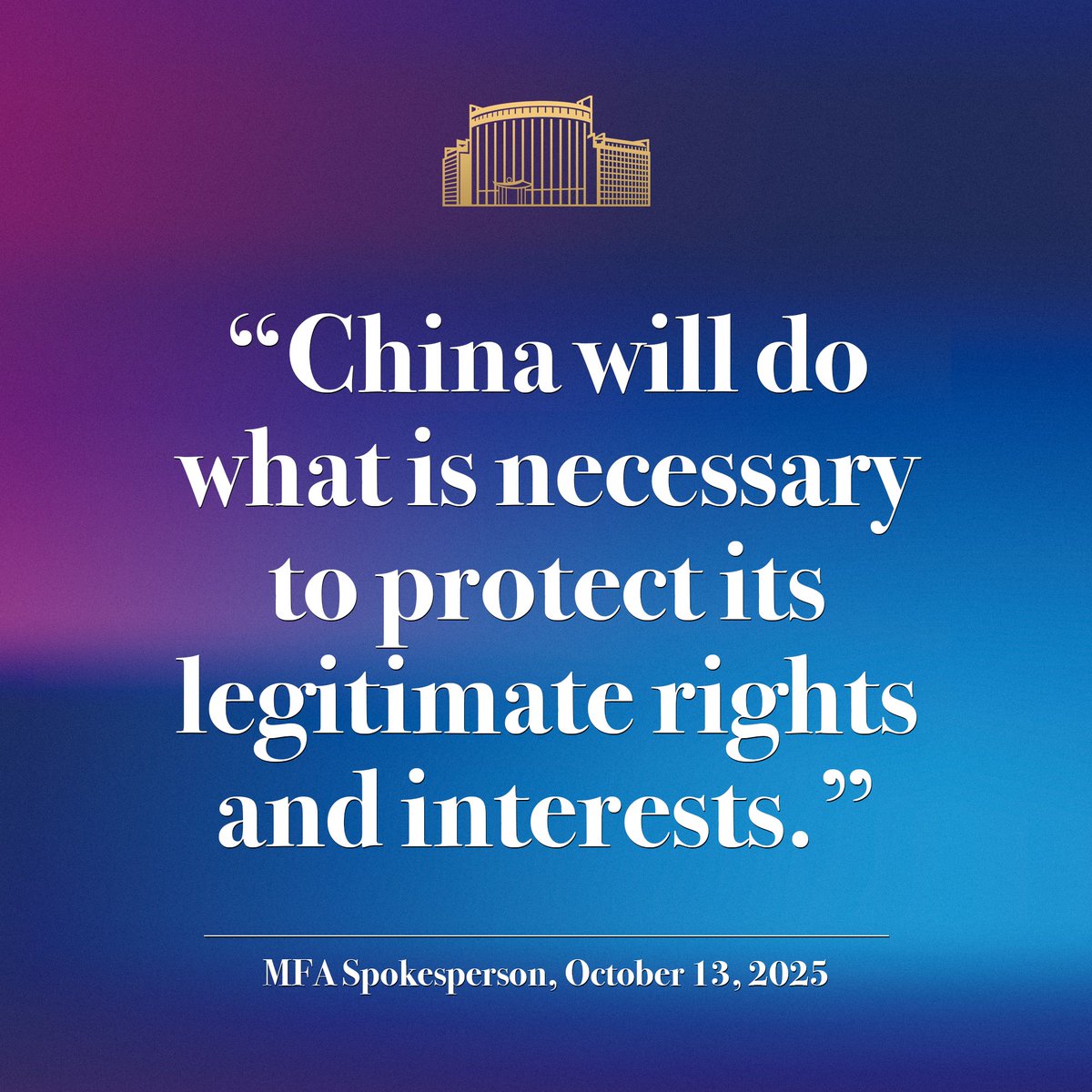 ChineseEmbinUS's tweet image. #China firmly rejects the recent #US restrictions and sanctions on China, and will do what is necessary to protect its legitimate rights and interests.

Threatening high tariffs is not the right way to deal with China. The U.S. should correct its approach and act on the common…