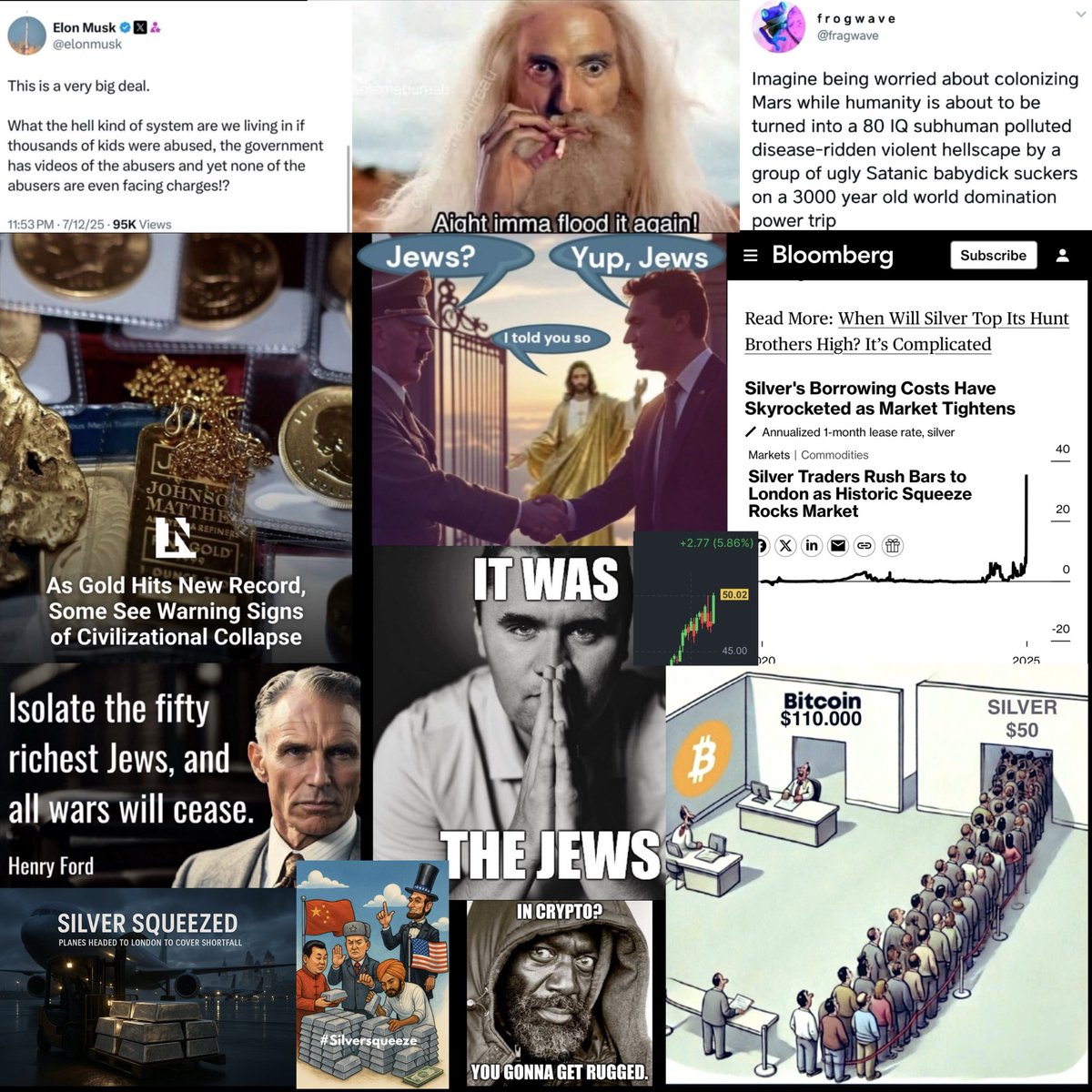 SilverShield76's tweet image. There will come a time when Silver will go up $50 A Day
The Hyperinflation of Global debt will bend the fabric of Reality
The return to the Silver Standard will place Silver above all
I am going to inspire millions of stackers to fight Holy War
Silver is the ONLY means to defeat…