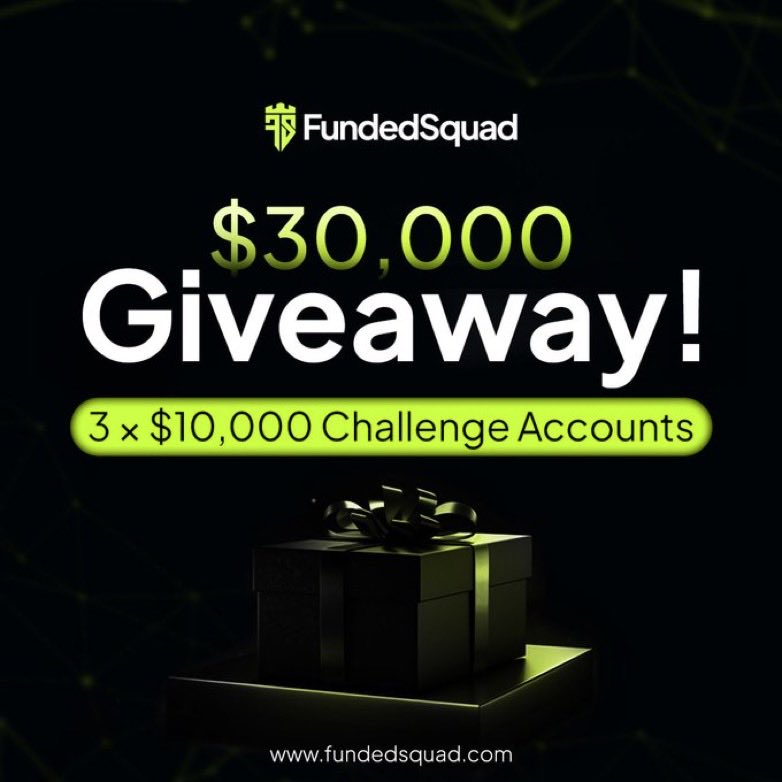 3 x $10k GIVEAWAY 🎊🎊🎊

Turn on my post notifications 🔔 through my profile. 

Rules : 👇 

⭐ Follow <a href="/fundedsquad/">FundedSquad</a> <a href="/Fadel_FST/">Fadel</a>  <a href="/ajwadthefalcon/">Ajwad Saleem</a> <a href="/Xero_Tracee/">Xero-Trace</a> 

⭐ Join Discord: discord.gg/C6znjHZzXg

⭐ Join Telegram: t.me/fundedsquadoff…

✨ Tag 3 Traders.

✨ Engage with