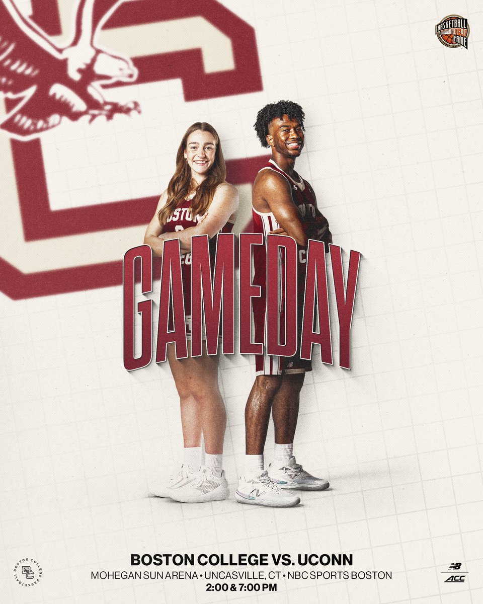 WE PLAY BASKETBALL TONIGHT 🦅 

🆚 UConn (Exhibition)
🏟️ Mohegan Sun Arena
⏰ 7:00 PM
📺 NBC Sports Boston