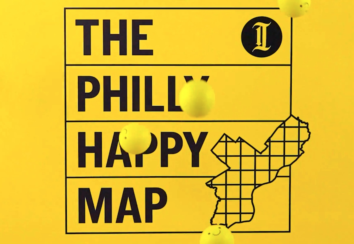 “The Philly Happy Map" 😊
Check out the Philadelphia Inquirer’s Happy Places, inspired by the Drexel University Happiness Lab. The city of Philadelphia is an awesome place; you just have to start exploring. 

Happiness is closer than you think!

share.inquirer.com/Gw16PY