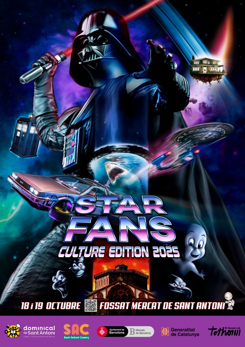 ¡Estaré con mi editorial en el  STAR FANS 2025!

📅 18-19 octubre
📍 Fossat Mercat Sant Antoni
⏰ Sáb 10-19h / Dom 10-15h
🎟 Entrada GRATIS

Cómics, libros, cosplay y más en un plan solidario con Fundación Ronald McDonald. ¡No faltes! 
#StarFans2025 #SantAntoni #EventoGratis