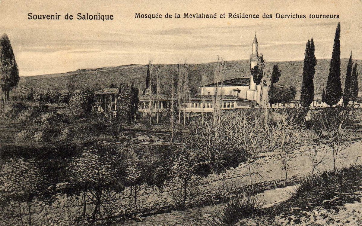 Selânik Mevlevihanesi
Souvenir de Salonique Mosquée de la Mevlahané et Résidence des Derviches tourneurs.