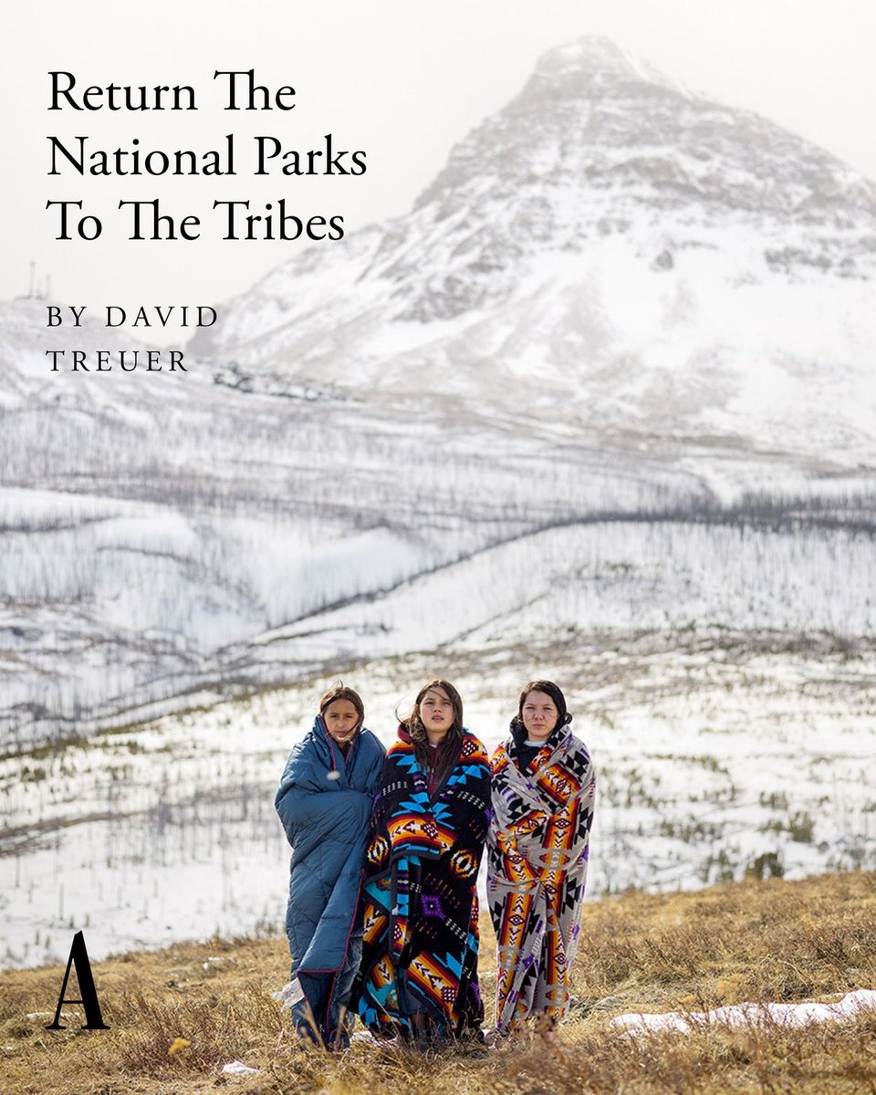 “For Native Americans, there can be no better remedy for the theft of land than land. And for us, no lands are as spiritually significant as the national parks,” David Treuer wrote in our May 2021 cover story.⁠ theatln.tc/msu5Qw8N