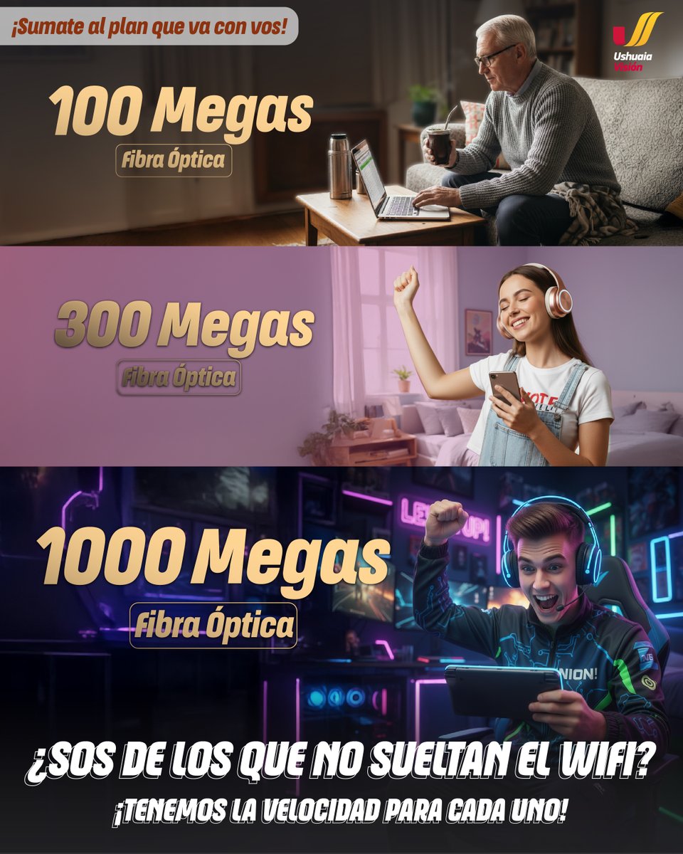De la compu al celu, y del celu a la tele… 📱💻📺 ¡Con nuestra fibra óptica no hay pausa!
Más conexión, más momentos, más velocidad ⚡

👉 Consultanos y conectate al plan que sí va con vos. 💬