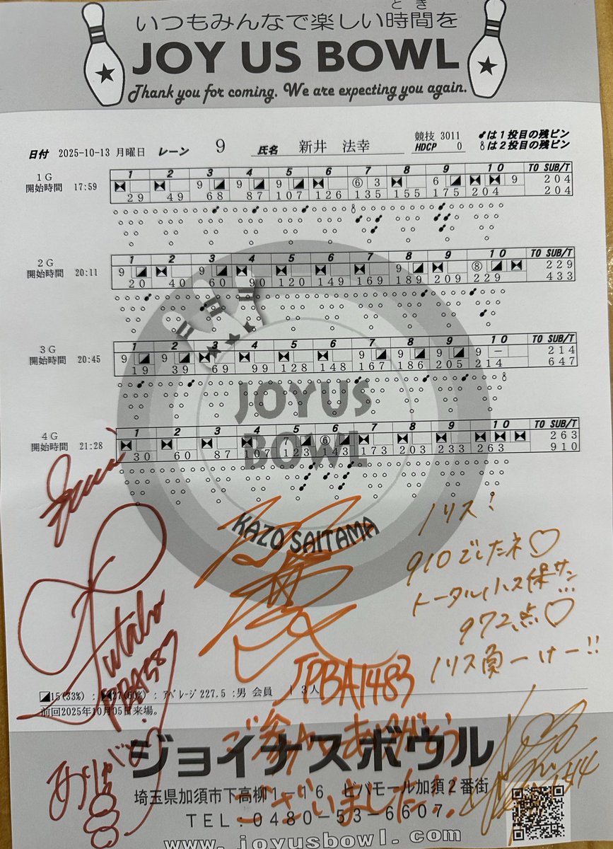 noris_pinhakai's tweet image. #小久保実希プロ @miki___514
#今井双葉プロ @xxx300DCT
#山中麗プロ @reibowling
夜の部🎳 9-10L
3G目双葉プロ、4G目実希プロ同箱
左がキレて右がちょい抜けする状態🤔
9番や10番がよく残った🫨
実希&双葉ワールドが始まりずっと笑ってた🤣ww
最後何とか打ち上げ910で優勝&S1&実希プロニアピン