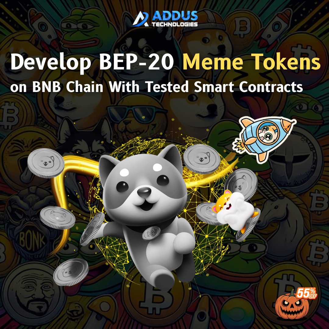 addustech's tweet image. Build BEP-20 meme tokens on BNB Chain with optimized smart contracts and full launch support

Visit:  addustechnologies.com/blog/meme-coin…

#memecoindevelopment #Markets #Dubai #BNB #tokendevelopment #CryptoDevelopment #crypto #India #USA #UK #UAE #Canada #Australia #Brazil #Japan #nigeria