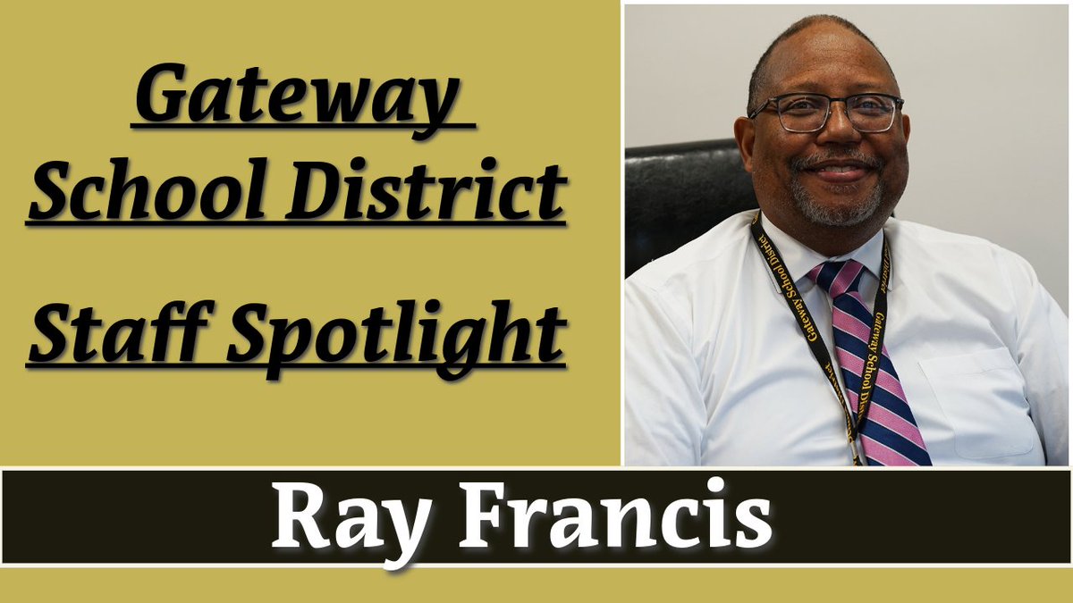 Gateway_SD's tweet image. &quot;I’m looking to create and provide opportunities for our students and staff to be successful.&quot;
Ray Francis, a new Assistant Principal at Gateway High School, comes to the district with a varied perspective and a helper&apos;s mentality. parentsquare.com/feeds/61407500