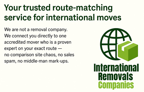 🚛 Looking for trusted international movers?
We connect you directly with one accredited expert for your destination — not a comparison site!
BAR • FIDI • IAM approved ✅
Get your free quote 👉 internationalremovalscompanies.co.uk
#InternationalMovers #GlobalRelocation