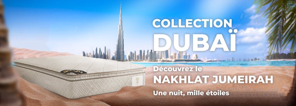 K_bedding's tweet photo. Fermez les yeux… vous êtes à Dubaï. 🏝️
Découvrez Nakhlat Jumeirah, le matelas où chaque nuit devient un voyage. ✈️
#SommeilPremium #DubaiCollection #bienetre https://t.co/CfGBcf7ZlL
