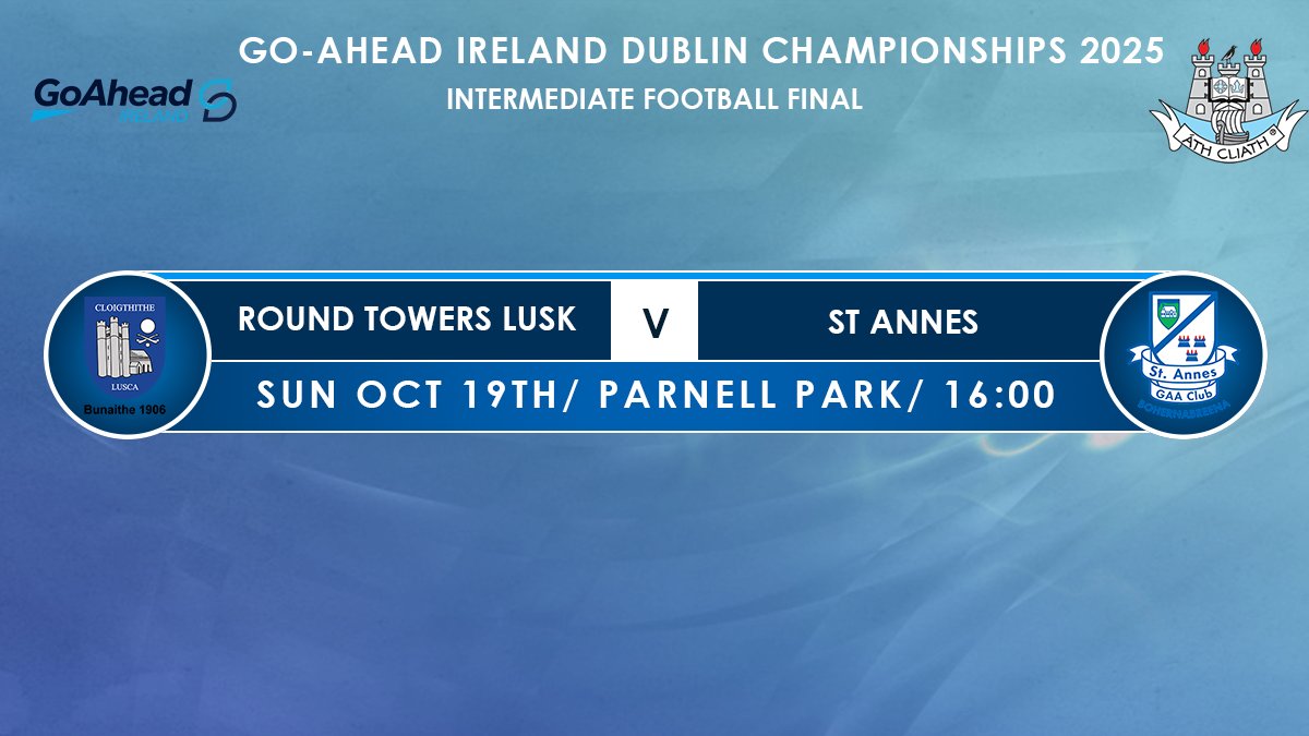 DubGAAOfficial's tweet photo. The second Final of the day at Parnell Park comes from the Go-Ahead Ireland Intermediate Football Championship

Check out the details below 👇 https://t.co/wctFUqZ853