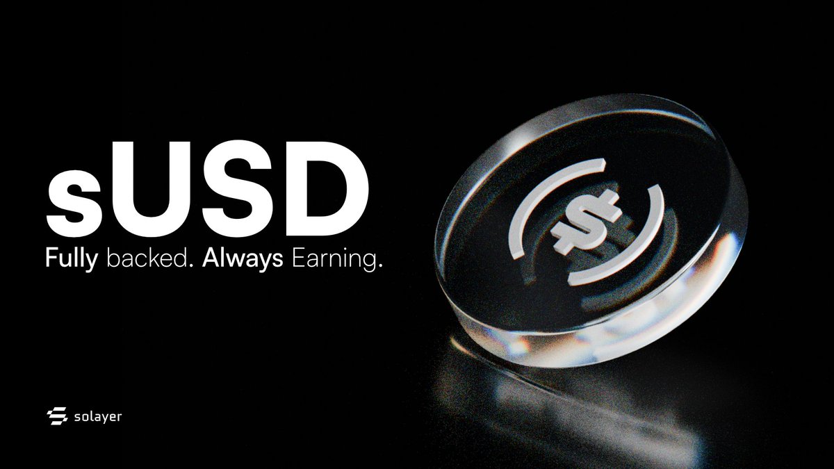 solayer_labs's tweet image. fully backed. always earning.
even in extreme market conditions, sUSD remained fully redeemable -- backed 1:1 by US t-bills
upgrade your stables and start earning the safest yield + s2 points
>app.solayer.org