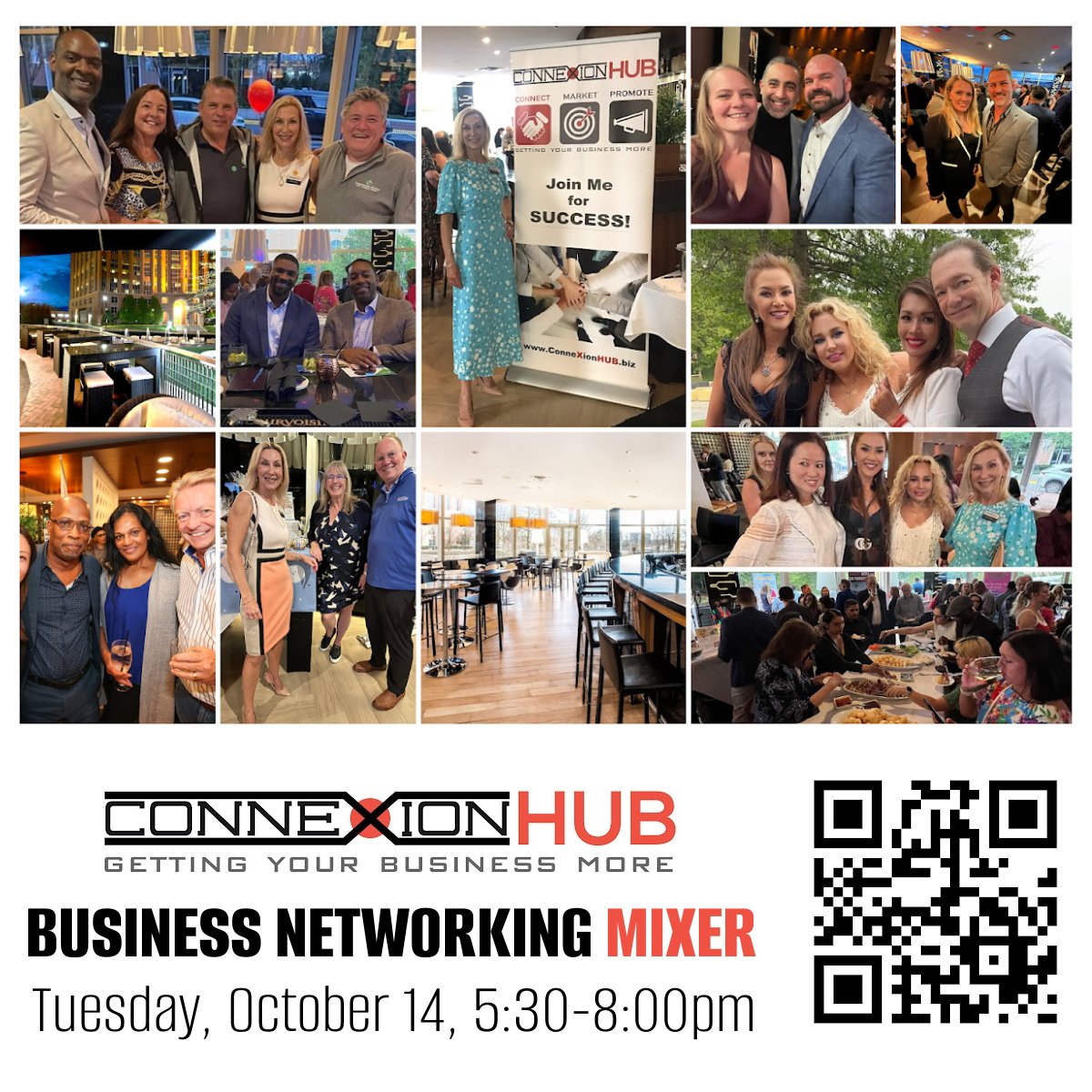 ConneXionHUB's tweet image. 𝗗𝗢𝗡’𝗧 𝗠𝗜𝗦𝗦 𝗧𝗛𝗜𝗦 𝗧𝗢𝗡𝗜𝗚𝗛𝗧! 𝘉𝘪𝘨 𝘉𝘶𝘴𝘪𝘯𝘦𝘴𝘴 𝘕𝘦𝘵𝘸𝘰𝘳𝘬𝘪𝘯𝘨 𝘔𝘪𝘹𝘦𝘳!
Tues, Oct 14   5:30–8pm, Chima’s, Tysons
𝗦𝗘𝗘 𝗪𝗛𝗬 𝗜𝗧’𝗦 𝗔 ‘𝗠𝗨𝗦𝗧 𝗔𝗧𝗧𝗘𝗡𝗗!’  youtu.be/TRI-Q3cu7qU
Tickets 𝗛𝗘𝗥𝗘 chevents.biz/mixer

#NOVA #DMVNetworking