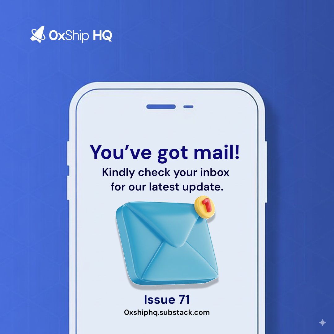 0xshiphq's tweet image. This week’s 0xShip Letter just dropped: $40K+ in opportunities you can jump on now.

Read here:  0xshiphq.substack.com/p/0xship-lette…

Let’s make this week count. 🚀

#0xShipHQ #Web3Community