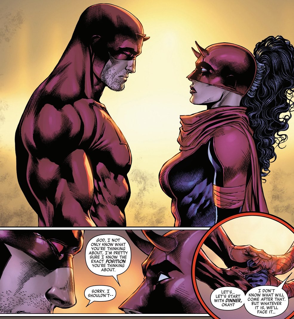 untodevil's tweet image. |   i’m not caught up with daredevil, but all i’ve seen recently is just matt and elektra being horny.