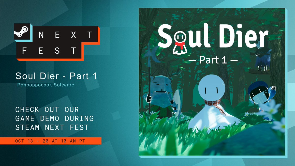 ProjectSouldier's tweet image. Tactical RPG &quot;Soul Dier - Part 1&quot; will participate in the upcoming Steam Next Fest!

Wishlist now➡️ store.steampowered.com/app/2134980/

#GodotEngine #MadeWithGodot #IndieGameDev #IndieGame #indiegames #turnbased #SteamNextFest
