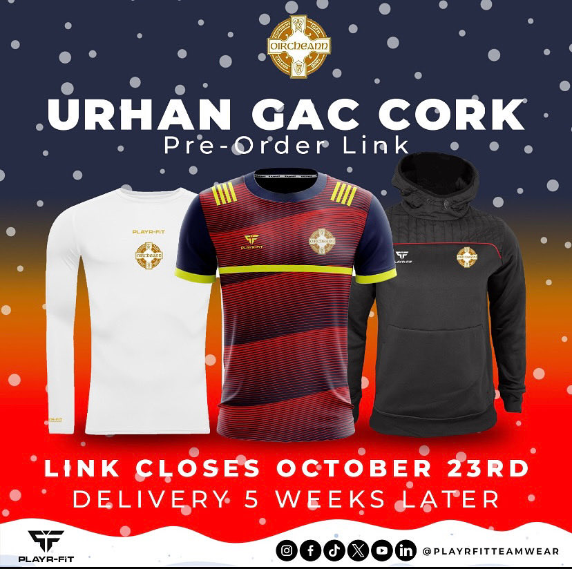 🛍️ Urhan GAA Club Shop - Now OPEN! 🔴⚪️ 

Our PLAYR-FIT Online Club Shop is now live! 

🗓️ Shop open until: Wednesday, 23rd October 
📦 Order online - collect from club 
👇 Click the link below to browse and order

playr-fit.com/collections/ur…

Don’t miss out! #UrhanGAA #ClubGear
