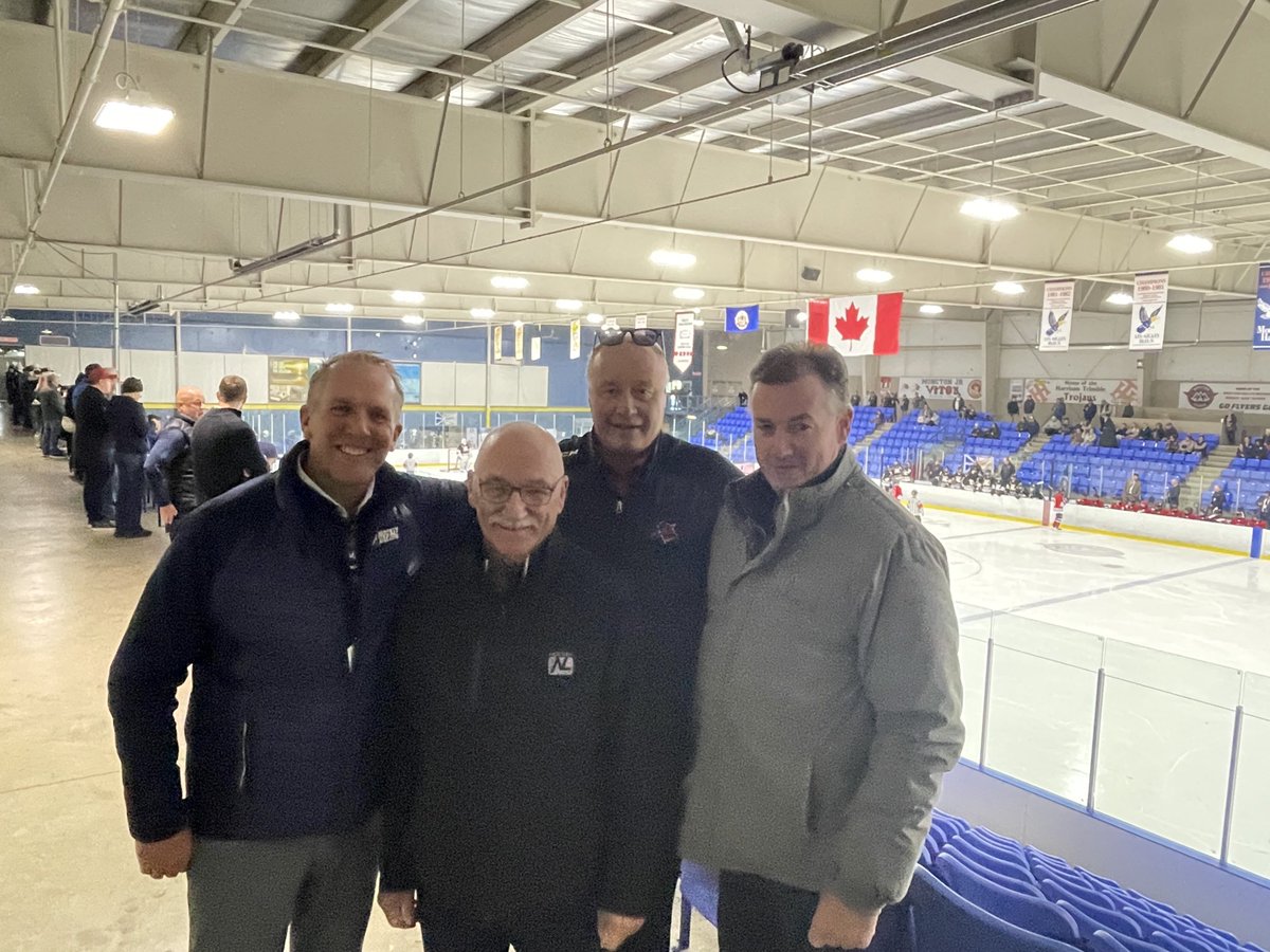 Great to have the 4 Atlantic Referee in Chiefs (Todd, Ed, Tim and Steve) together at the 2025 Atlantic Challenge Cup. Thanks for being great hosts. ⁦<a href="/HockeyNS/">Hockey Nova Scotia</a>⁩ ⁦⁦<a href="/HockeyPEI/">Hockey PEI</a>⁩ ⁦<a href="/hockeynl1935/">Hockey NL</a>⁩ <a href="/HockeyNB/">Monad ⨀</a>