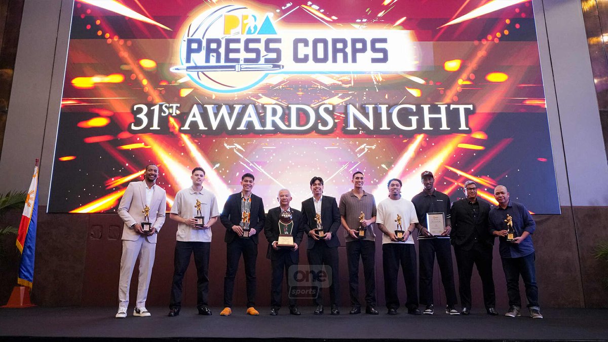 OneSportsPHL's tweet photo. THAT’S A WRAP FOR SEASON 49 🏆
Meet the stars from the Awards Night who received numerous citations from the PBA Press Corps for their stellar performances in last year’s Season 49. | 📸 RM Chua/One Sports
#PBASeason49 #PBAAngatAngLaban #PBAPressCorpsAwardsNight https://t.co/weLpyScyXq