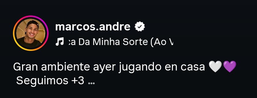 Marcos André en Instagram.
Llorera gorda, la que habrá pegado Alejo para que estén poniendo todos estás cosas jajajajaj