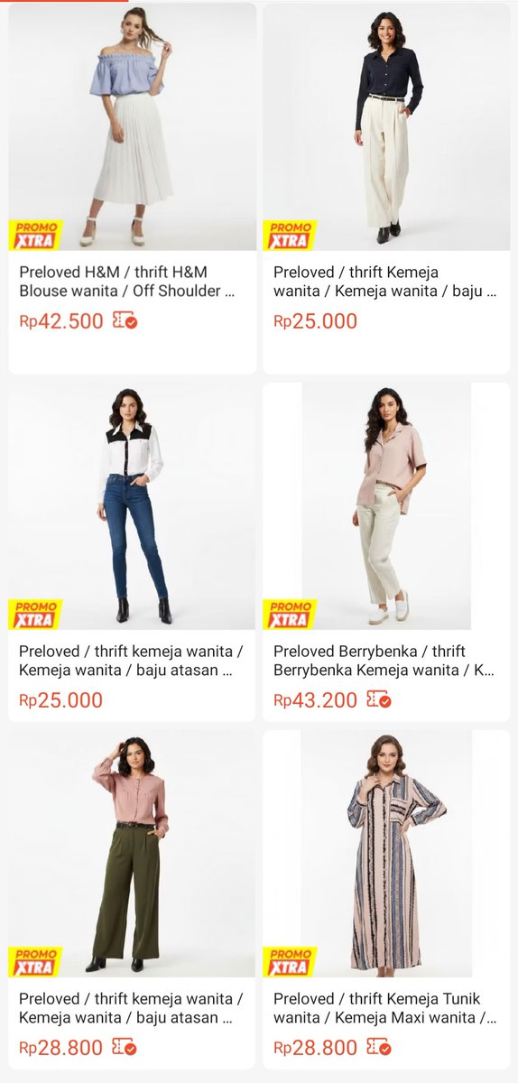 Sachaa21's tweet photo. ✨PRELOVED ALERT✨
Blouse &amp; kemeja ZARA, H&amp;M, Berrybenka, MNG mulai dari 20K-an aja 😭🤍

Semua masih super mulus &amp; siap dipakai ngantor / hangout biar tetap chic tanpa bikin kantong menjerit 🛍️

📍Tangerang (Karawaci)
🛒 Shopee: https://t.co/IeKwbVLl8y

#preloved #wts https://t.co/4LnaTPVMXi