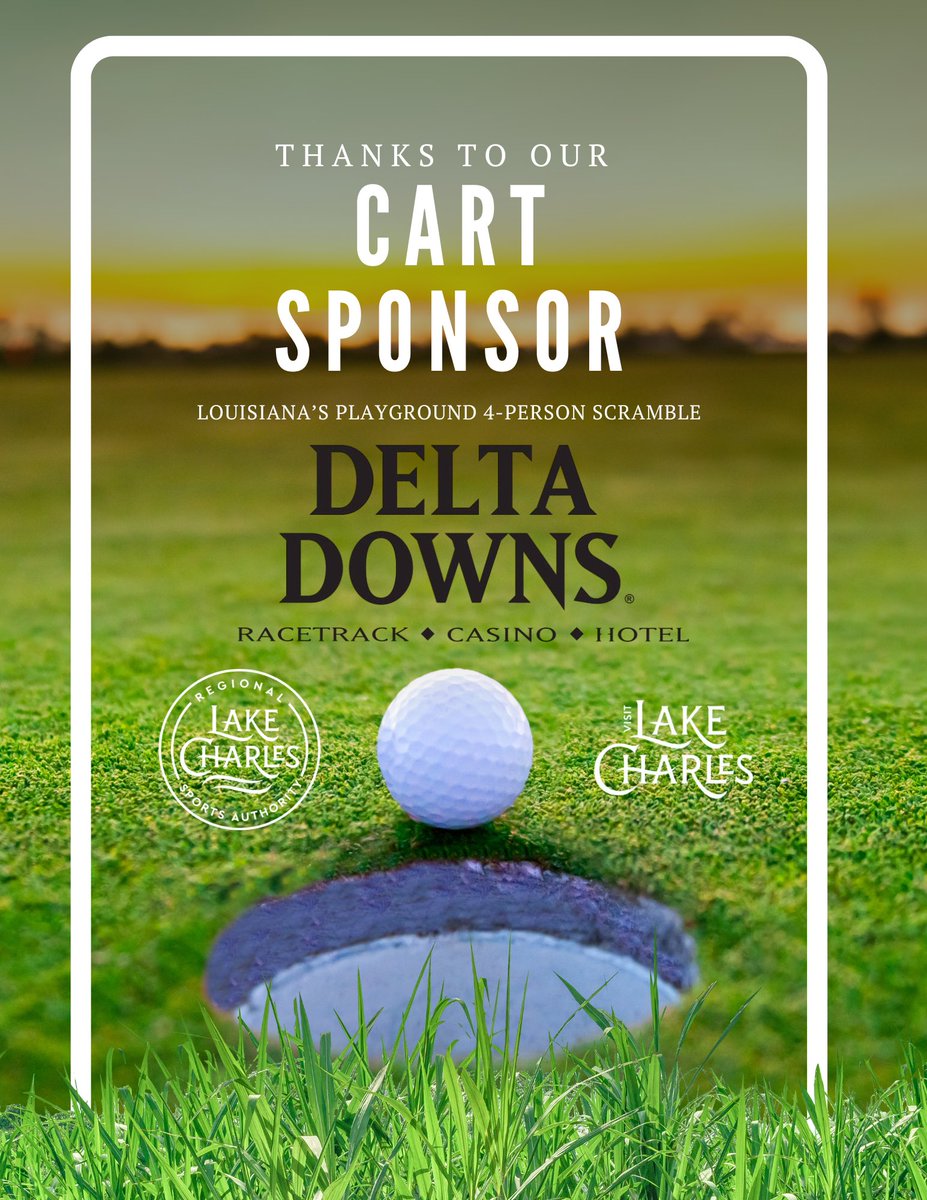 We couldn’t have done it without you 🏌 

Thank you to our amazing sponsors who helped make the second annual Louisiana’s Playground 4-Person Scramble a hole in one! 🏆
