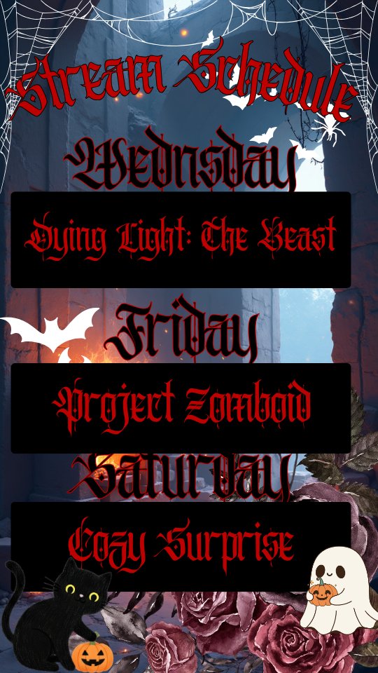 Schedule for this week! Looking forward to seeing you all there!