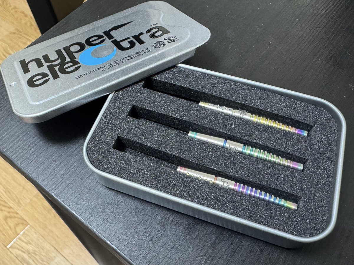 hiro_darts_24's tweet image. 迷ってたけど、買いました！
hyper electraのO_hana

@hyper_electra 
@mouchan3235