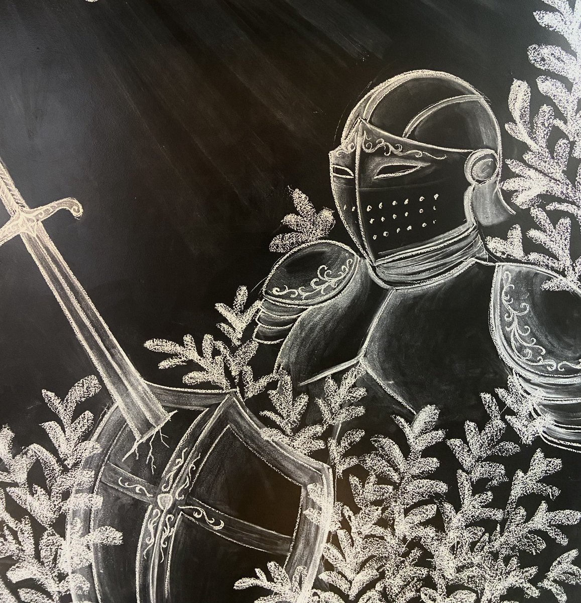 _isabelaMAC's tweet image. This weekend we had some chalk art on the wall! Letting go felt so freeing!
Every fingerprint turned into a shadow, a blur, an effect!
Too bad I can’t be like that with other techniques! 😂