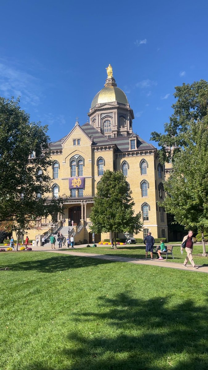 Always good to be back at Notre Dame. #GoIrish ☘️