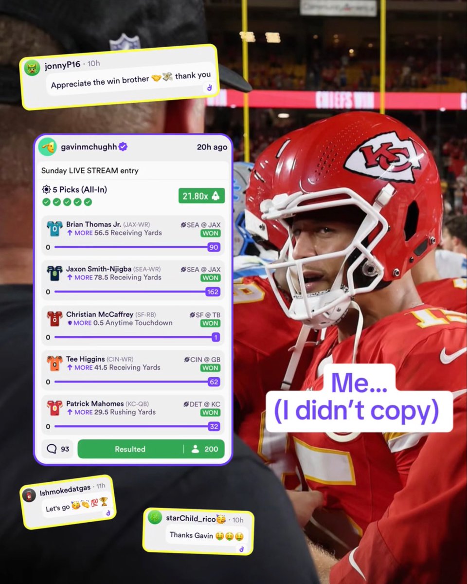 DabbleFantasy's tweet image. POV: You forgot to tune into the Fantasy Friday stream and cash out with 200 people 😑 @gavinmchughh