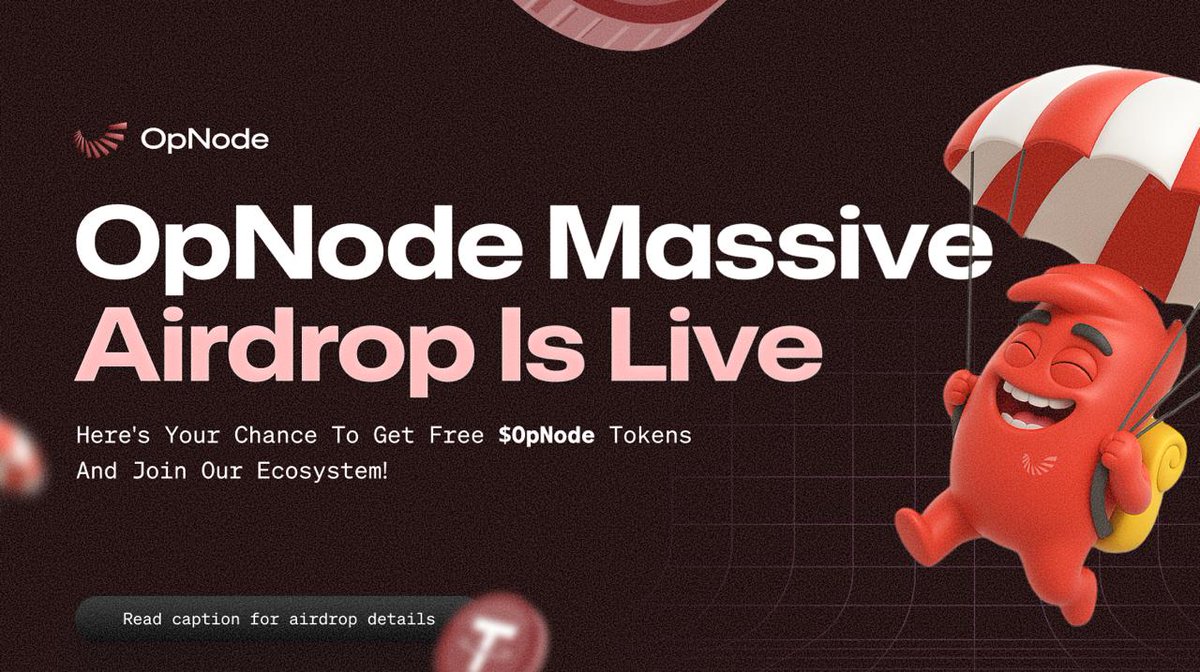 CryptoAttackDao's tweet image. 💥 OpNode Massive #Airdrop New Link to fill! 💥
All users Need to Fill this gleam to get $OpNode REWARDS!
🔥 Winners - FIRST 5,000 + Random! 🔥
To Secure Your Spot:
1️⃣ Follow @OpnodeOfficial
2️⃣ Like & Comment and Tag
3️⃣ Submit details in Gleam ASAP! 👇…