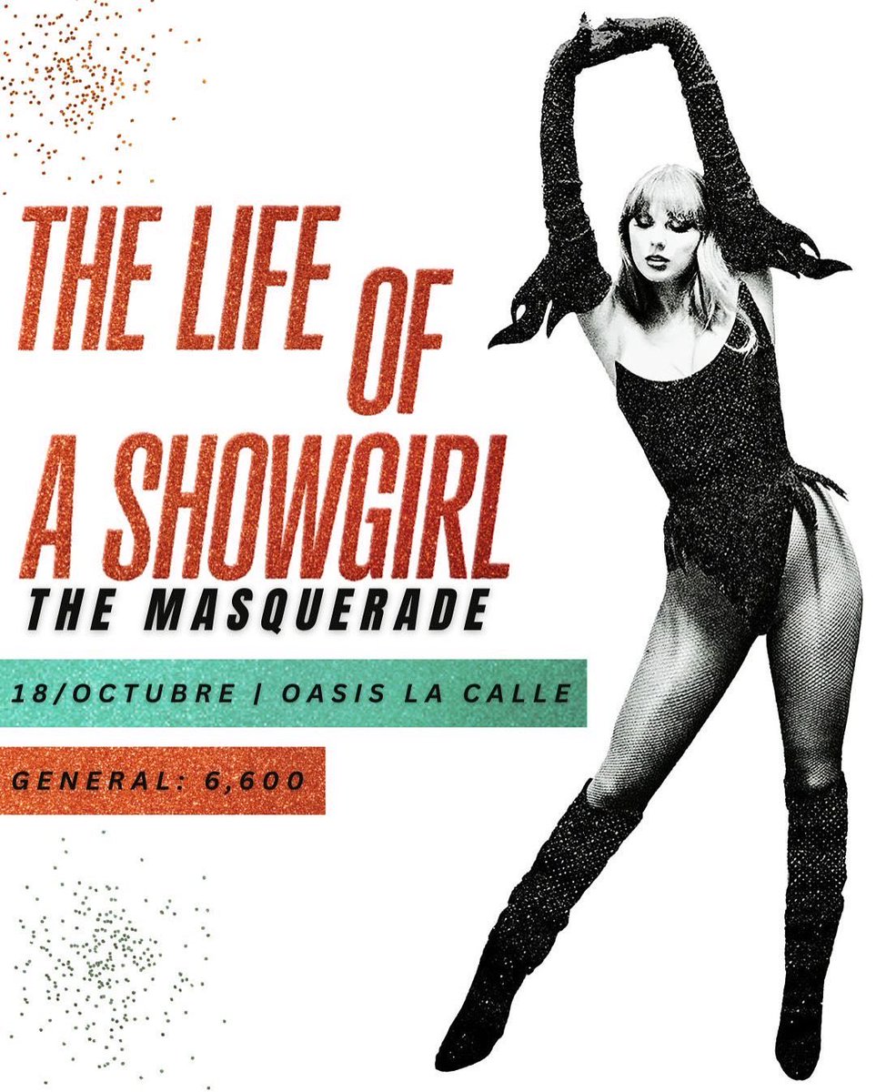 TaylorSwiftCR's tweet image. ¿Ya tenés tus entradas para la última partay del año? Si aún no las comprás, acá te dejamos el link tiquetebox.app/e/the_life_of_… 
Unite a nosotrxs y Disfrutá una noche donde vamos a celebrar The Life Of A Showgirl ❤️‍🔥 evento solo para mayores de 18 años! Te esperamos!!! ✨