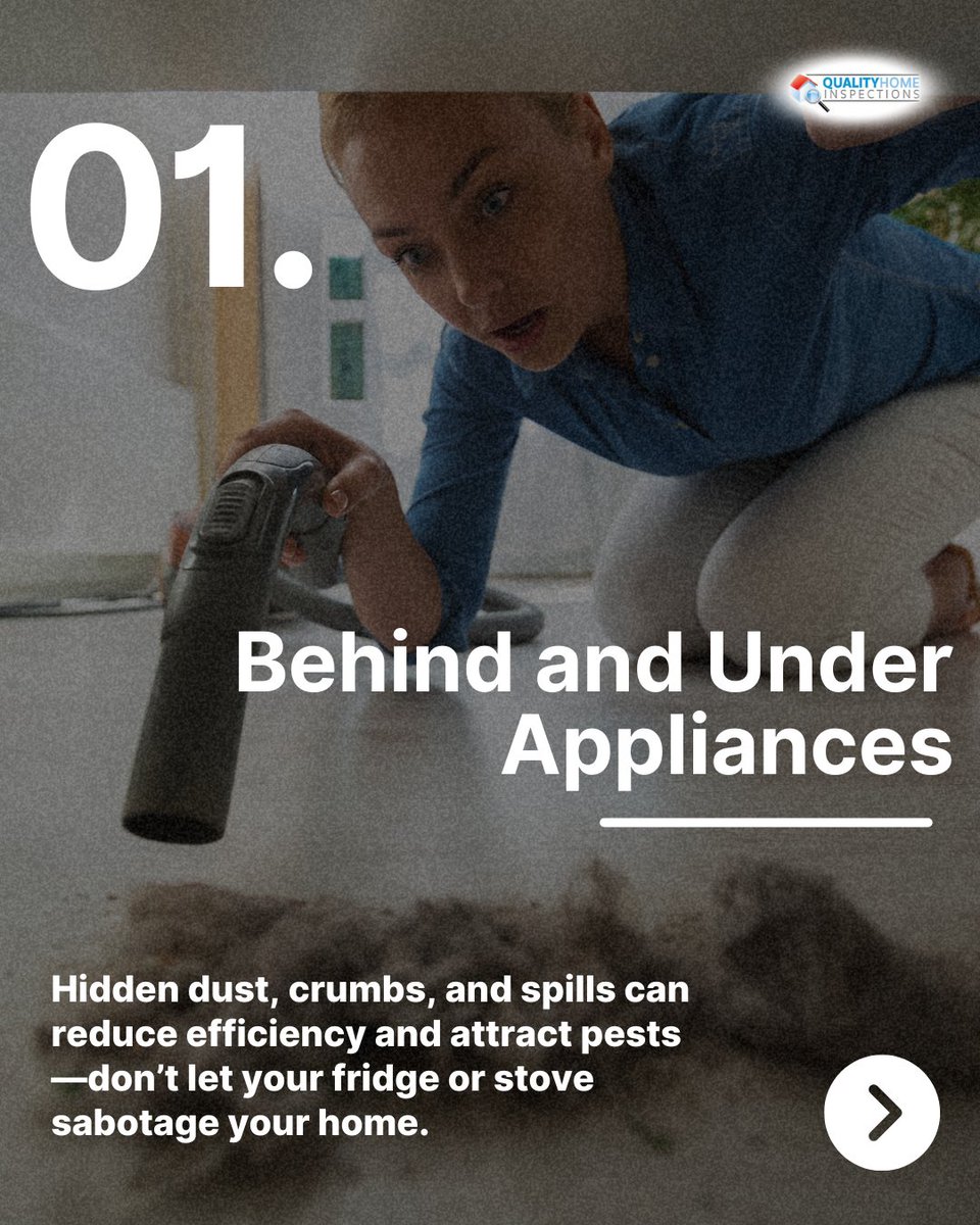 QualityHomeIns3's tweet image. 🚨 Hidden dirt = hidden $$$ 💸 &amp;amp; stress! 🏠
 3 spots you MUST clean before they cost more:
 1️⃣ Behind/under appliances
 2️⃣ Air vents &amp;amp; ducts
 3️⃣ Window/door tracks
(302) 883-8797
#HomeHacks #CleanSmart #HealthyHome #EnergySavings #HomeMaintenance