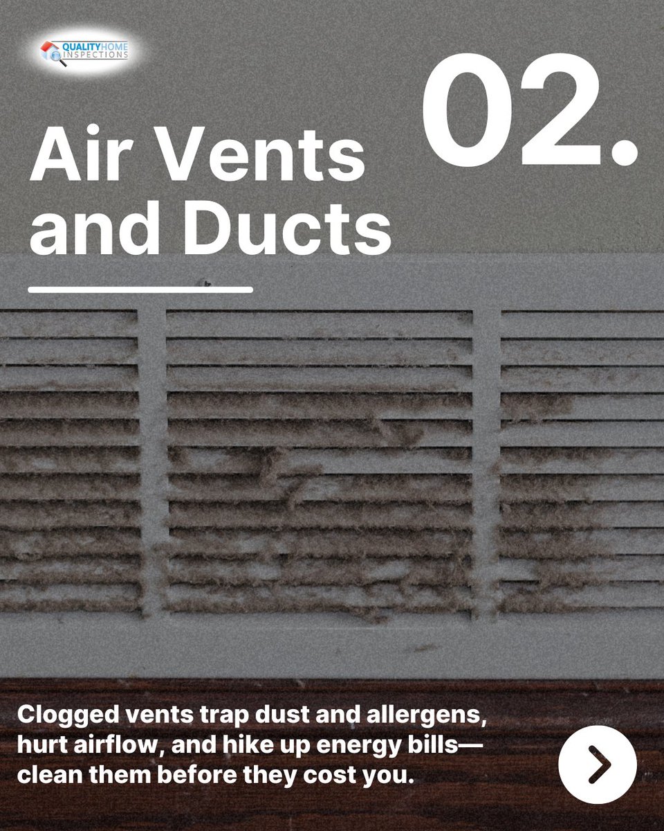 QualityHomeIns3's tweet image. 🚨 Hidden dirt = hidden $$$ 💸 &amp;amp; stress! 🏠
 3 spots you MUST clean before they cost more:
 1️⃣ Behind/under appliances
 2️⃣ Air vents &amp;amp; ducts
 3️⃣ Window/door tracks
(302) 883-8797
#HomeHacks #CleanSmart #HealthyHome #EnergySavings #HomeMaintenance