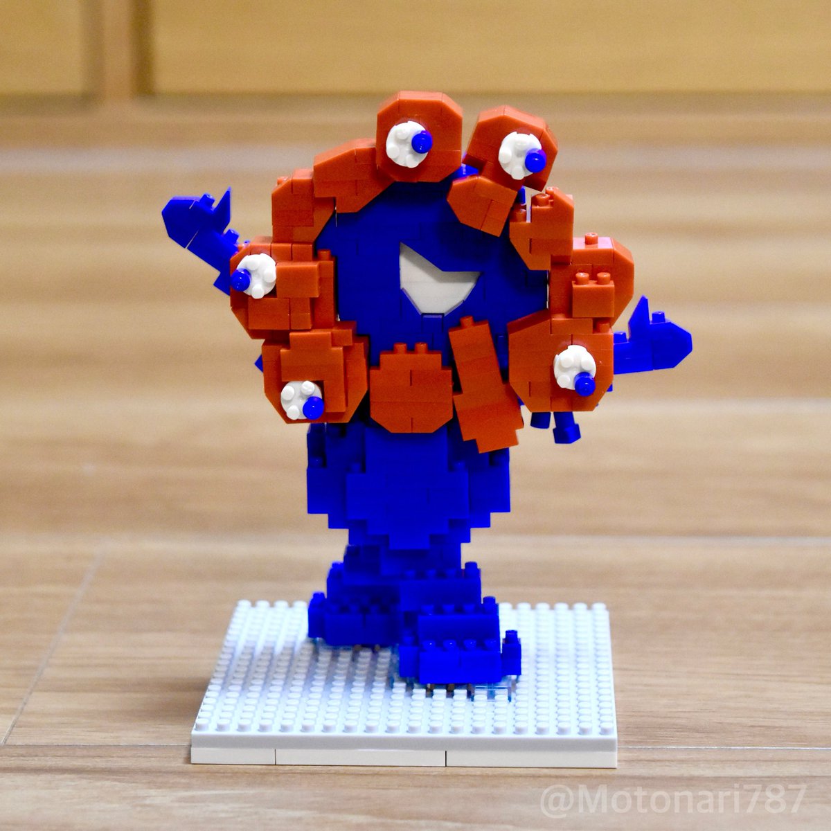 ナノブロック作品2025-07】 「ミャクミャクモニュメント(ワクワク