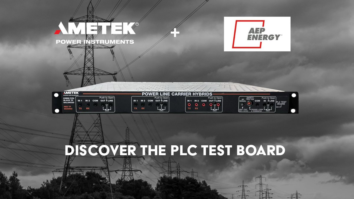 American Electric Power needed a better way to test and calibrate their PLC systems.
AMETEK delivered with the PLC Test Board—a compact, slide-in module for the 1-RU PLC Hybrid chassis. Read the full case study here:
ametekpower.com/-/media/ametek…