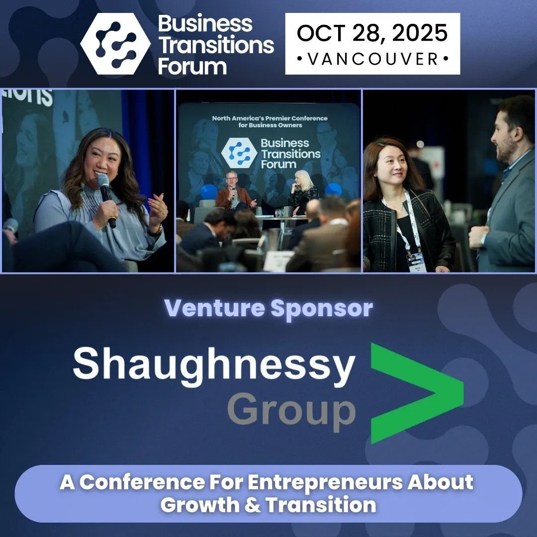 ksigerist's tweet image. Vancouver | Oct 28
We’re proud sponsors of the Business Transitions Forum — Canada’s top event for business owners ready to grow or exit.
Get 25% off with code: Shaughnessy25
🔗 events.bizzabo.com/700392?promo=S…
#BTF2025 #ExitPlanning #Entrepreneurs #VancouverEvents